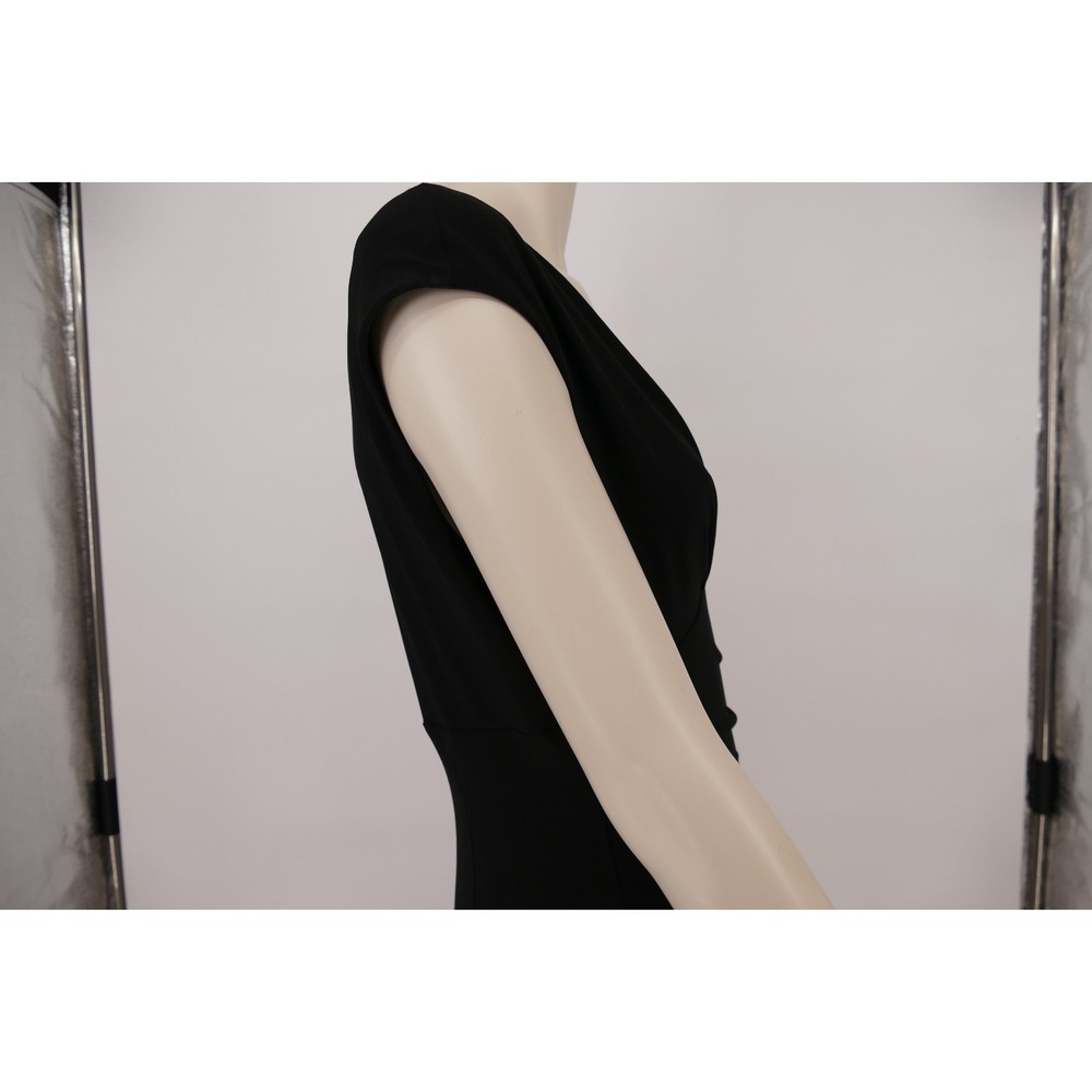 Lauren Ralph Lauren Black Sheath Ruffle Dress Size 8 elegant, effortless polish - Picture 8 of 16